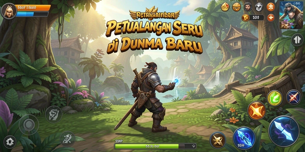Tampilan gameplay yang mendebarkan di 55RP dengan petualangan menarik.