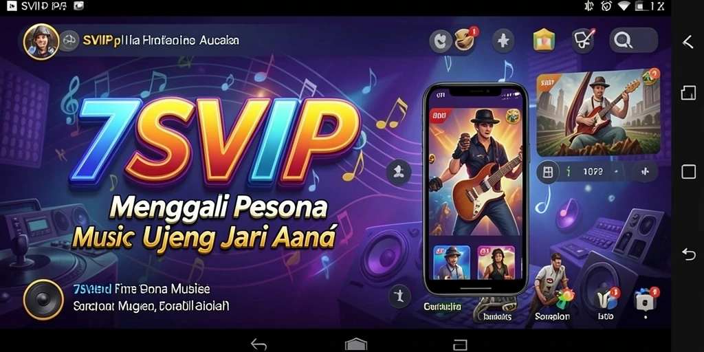 Tampilan gameplay interaktif 7SVIP yang menarik dan energik.