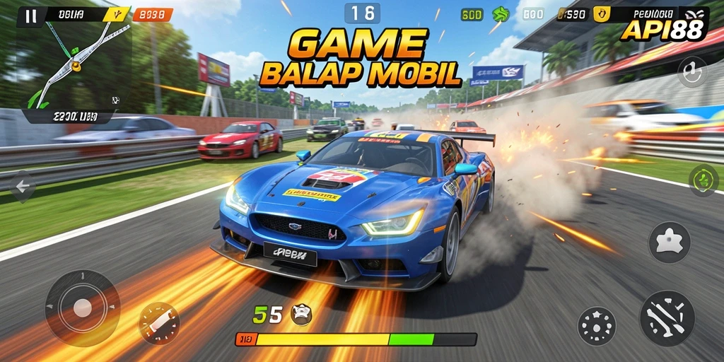 Gameplay balap mobil seru dan menegangkan di API88.