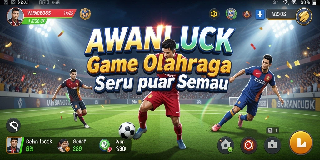 Tampilan gameplay seru dalam AWANLUCK dengan grafis menarik.