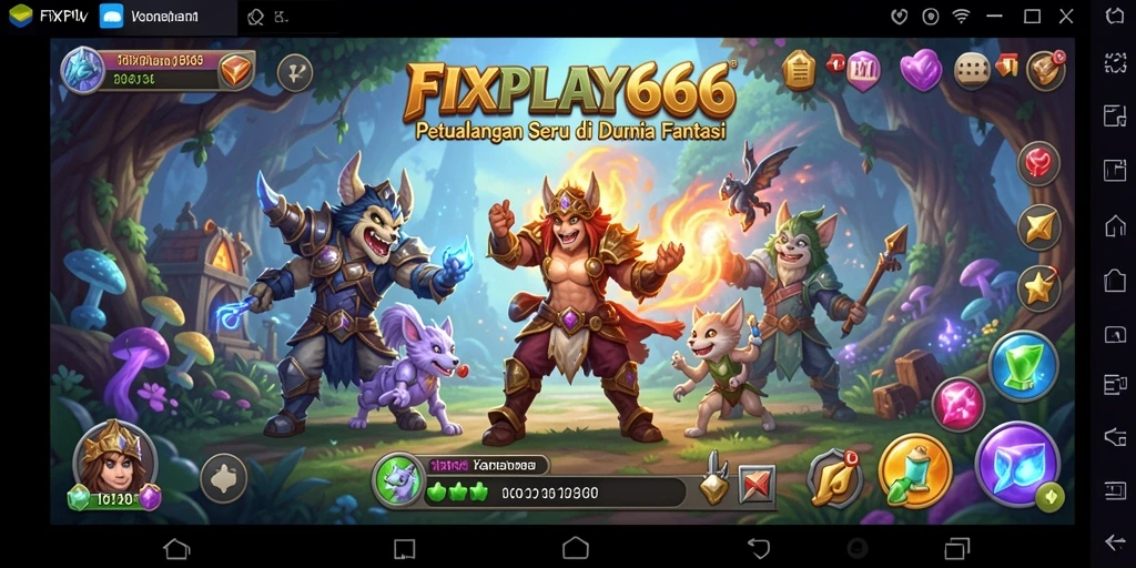 Tampilan gameplay menakjubkan dalam FIXPLAY666, menampilkan aksi seru petualangan.