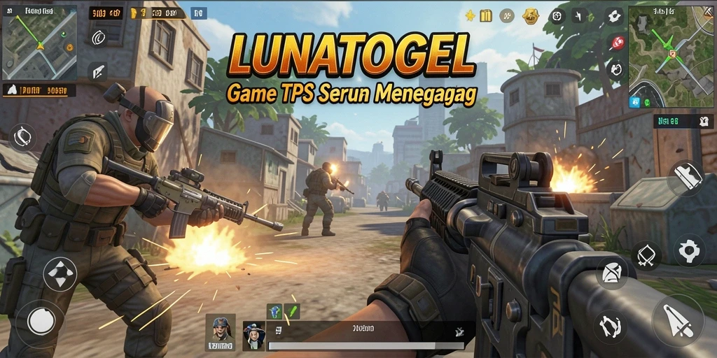 Gameplay seru LUNATOGEL dengan aksi tembak-menembak yang mendebarkan.