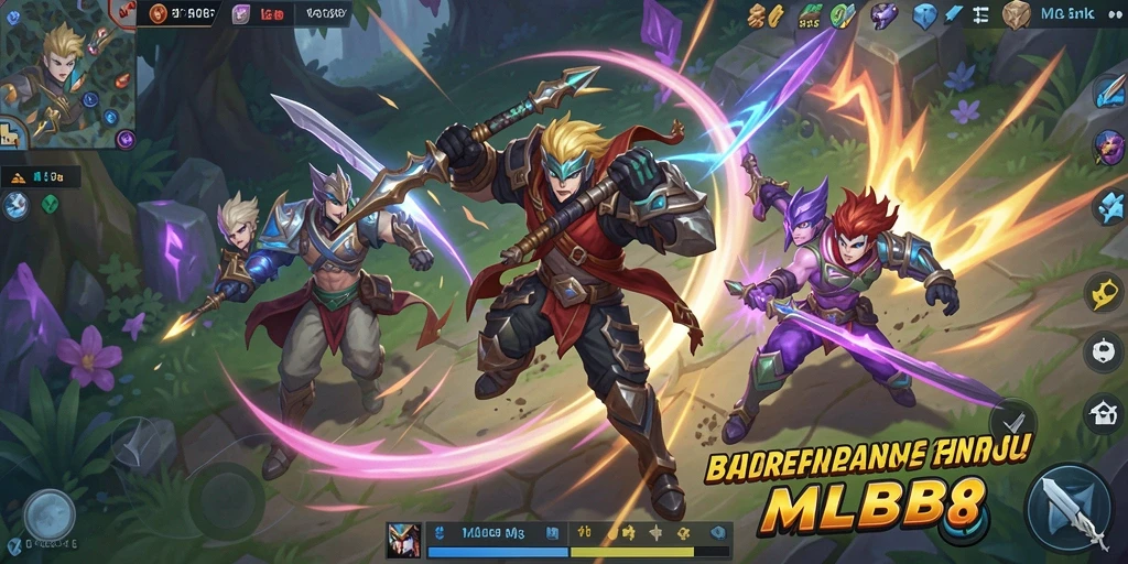 Tampak serunya gameplay balapan MLBB8 dengan kendaraan yang cepat.