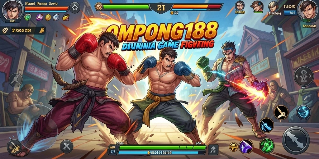 Gambaran pertarungan epik di OMPONG188.