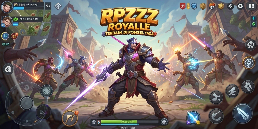 Gameplay seru RPZZZ dalam pertarungan Battle Royale.