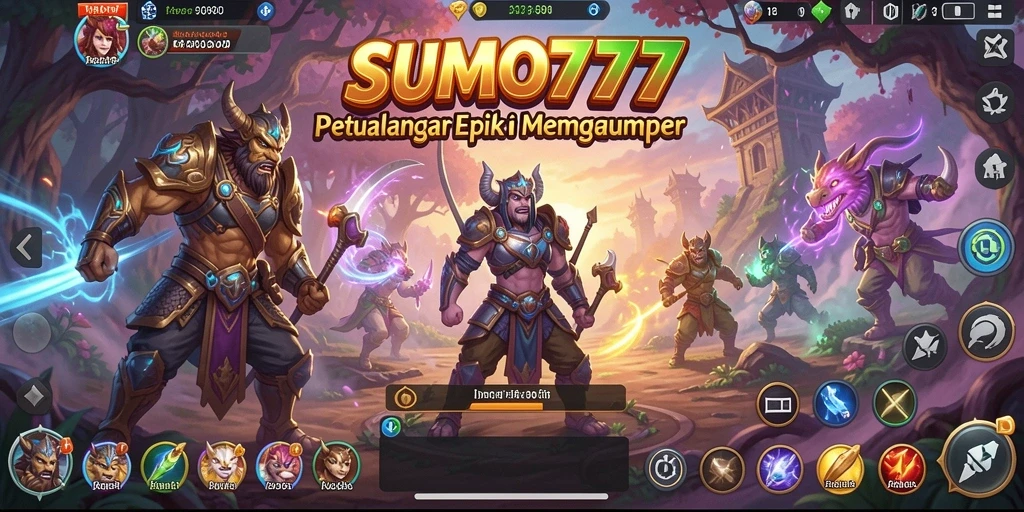 Tangkapan layar permainan SUMO777 dengan aksi petualangan mendebarkan.