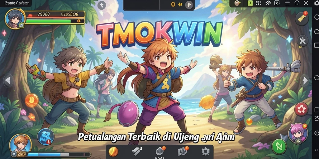 Tampilan penuh aksi dari gameplay Anime di TMOKWIN.