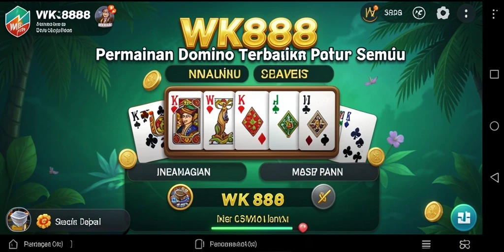 Screenshot gameplay menunjukkan suasana seru permainan Domino.